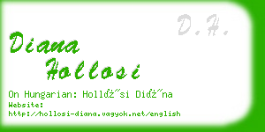 diana hollosi business card